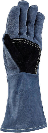 Stenso Gloves for Work Welding Navy Blue Leather 1pcs