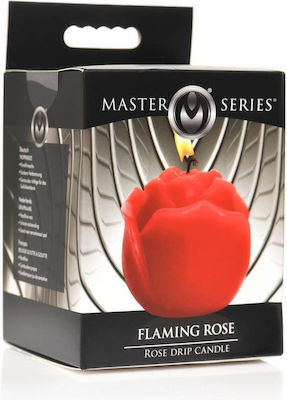 Fetish Candle Flaming Rose Drip Candle Red