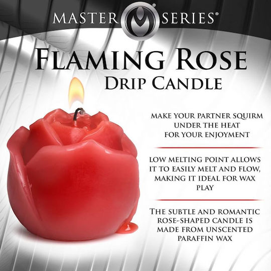 Φετιχιστικό Κερί Flaming Rose Drip Candle Red