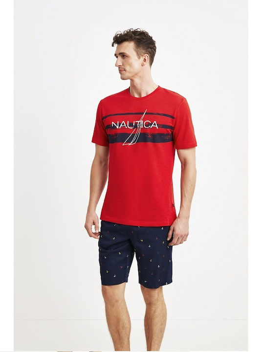 Nautica Men's Summer Pajamas Set Colorful