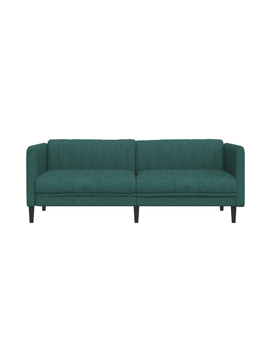 Τριθέσιος Καναπές Σκούρο Πράσινο 193x76.5x74.5εκ.