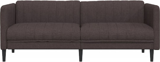 Τριθέσιος Καναπές Σκούρο Καφέ 193x76.5x74.5εκ. 372616