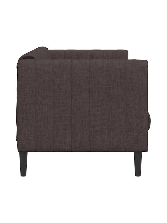 Τριθέσιος Καναπές Σκούρο Καφέ 193x76.5x74.5εκ. 372616