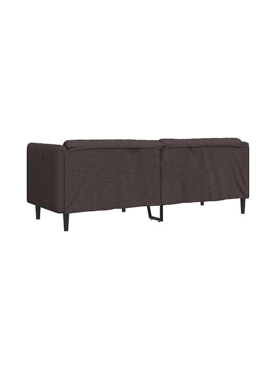 Τριθέσιος Καναπές Σκούρο Καφέ 193x76.5x74.5εκ. 372616