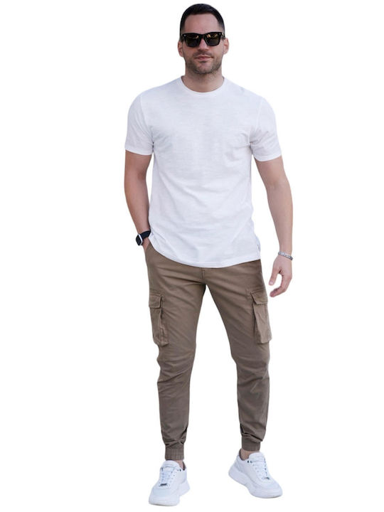 Bread and Buttons Men's Trousers Cargo Beige