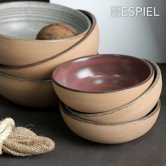Espiel Calabria Boluri De Servire Rotund Ceramice Bej Cu Diametru 16 Cm Rep111k6