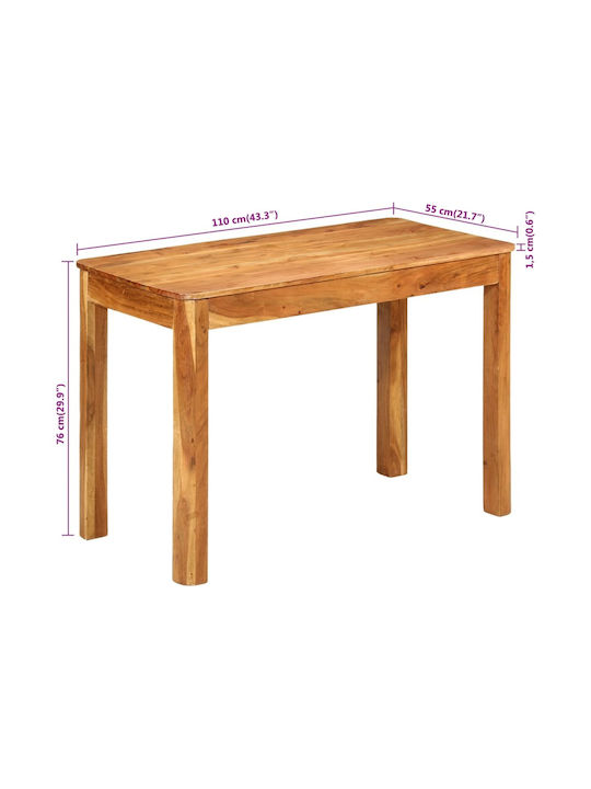 Table Dining Room from Solid Wood 110x55x76cm
