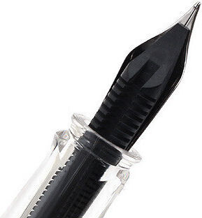Twsbi Piston Filling Calligraphy Pen Medium Transparent with Red Ink
