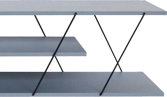 Шкаф за телевизор Дървен Tars Grey-black Д120xШ30xВ33см