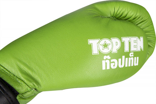 Top Ten Ajarn Боксови Ръкавици за Състезание Зелени