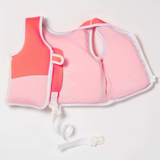 Sunnylife Kids' Life Jacket Neoprene Red Melody The Mermaid Neon Strawberry