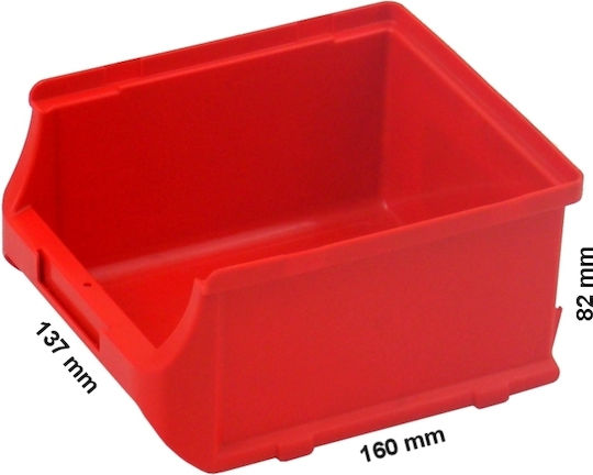 Allit Plastic Organizator pentru Bin-uri de Unelte Stivuibile L16xW13.7xH8.2cm
