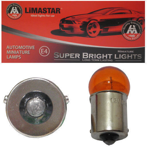 Limastar Lamps Car 10W37R BAU15S G18 PY21W-BAU15s LED Orange 12V 1pcs