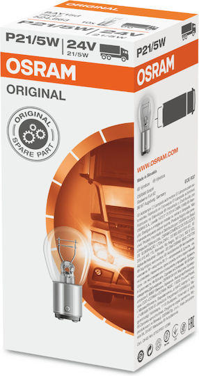 Osram Lămpi Autoturismului P21/5W-BAY15D-1157 Simple 24V 5W 10buc