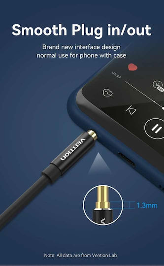 Vention Cable 6.3mm male - 3.5mm male 1.5m BAXBG