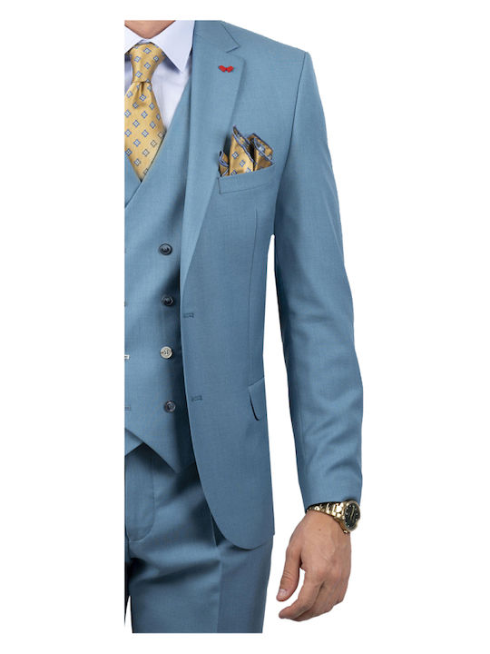 Dezign Men's Suit Turquoise