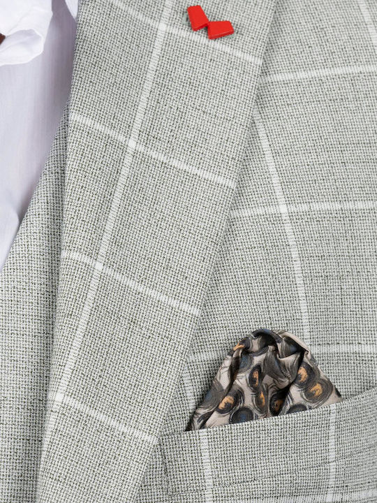Men's Summer Suit with Vest Grey