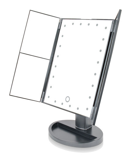 Rio Tabletop Makeup Mirror with Light 28.5x28.5cm Black