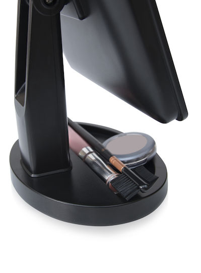 Rio Tabletop Makeup Mirror with Light 28.5x28.5cm Black