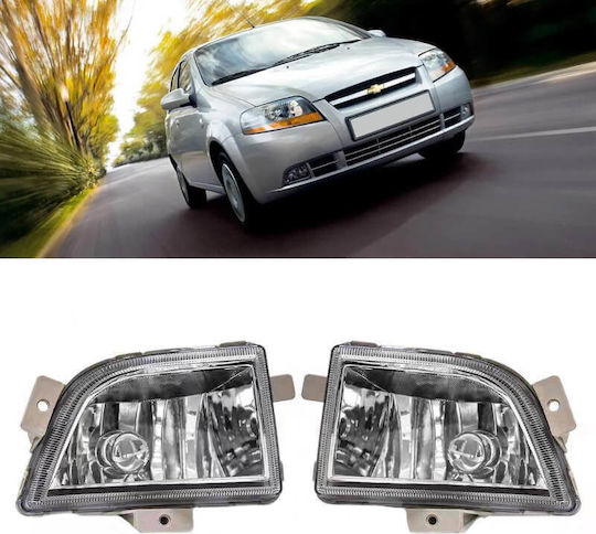 Auto Gs Квадрат Фарове за мъгла за кола Chevrolet Авео 2006 2бр