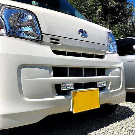 DLAA Rectangle Headlights Car Universal 12V 55W 12.6cm with White Lighting 2pcs