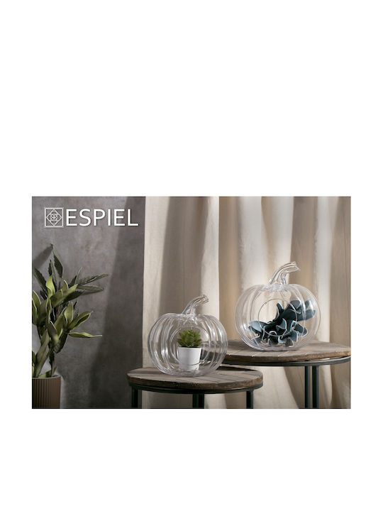 Espiel Măr Bol Decorativ Sticlă Transparent 23x27x27cm 1buc
