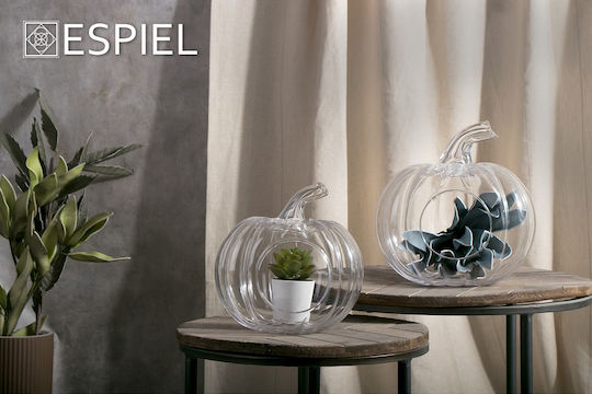 Espiel Apple Decorative Bowl Transparent 23x27x27cm