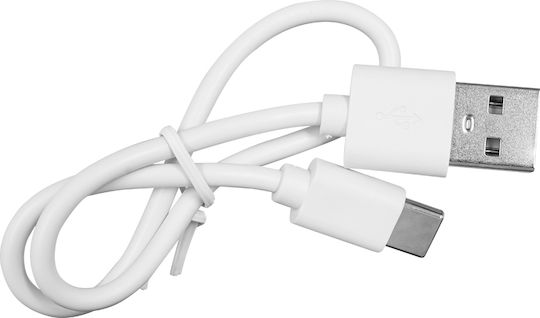 GloboStar Auto-Ladegerät 20W 3.1A mit Anschlüssen: 3xUSB mit Kabel Typ-C,TC-TC Silber Farbe