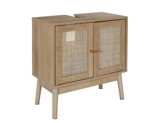 The Home Deco Factory Waschtisch ohne Waschbecken L60xB70xH30cm Rattan & Wood