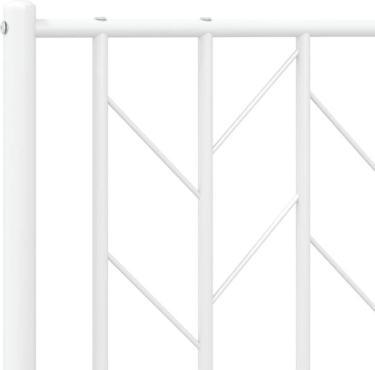 vidaXL Metal Bed Headboard White 187x90cm