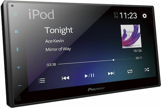 Pioneer Ηχοσύστημα Αυτοκινήτου 2DIN (Bluetooth/USB/WiFi/GPS/Apple-Carplay/Android-Auto) με Οθόνη Αφής 8"