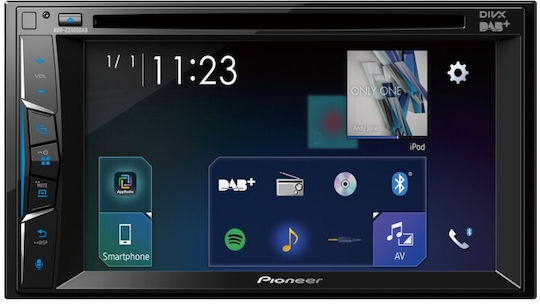 Pioneer Auto-Audiosystem 2DIN (Bluetooth/USB/WiFi/GPS/Apple-Carplay/Android-Auto/Notenblätter) mit Touchscreen 6.2"