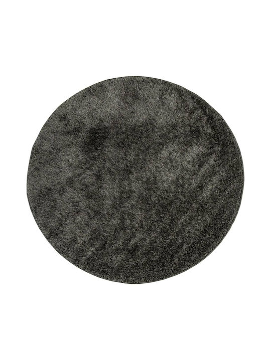 vidaXL Istan Rug Round Charcoal