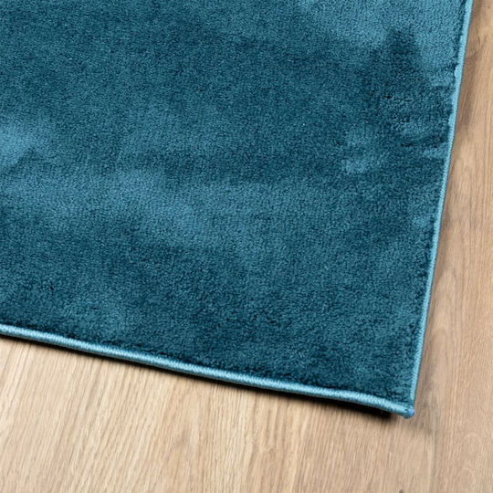 vidaXL Oviedo Teppich Rechteckig Synthetisch,Polyester/Cotton/Leather Turquoise