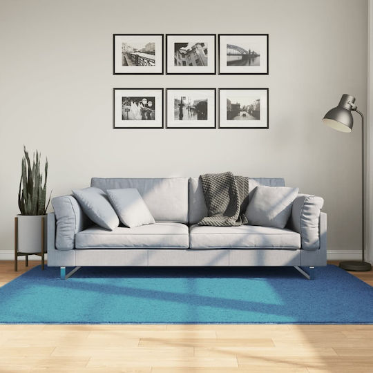 vidaXL Oviedo Teppich Rechteckig Synthetisch,Polyester/Cotton/Leather Turquoise