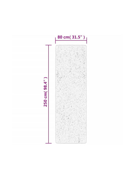 vidaXL Χαλί Διάδρομος Shaggy Πράσινο 80x250cm