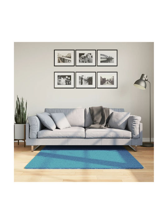 vidaXL Oviedo Χαλί Ορθογώνιο Τιρκουάζ 120x120cm