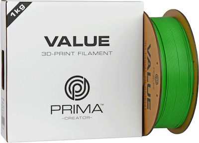 PrimaCreator Primavalue PLA+ 3D Printer Filament 1.75mm Green 1kg