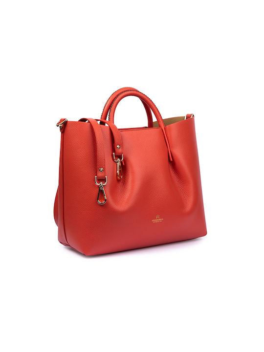 Cuoieria Fiorentina Women's Bag Tote Hand Red