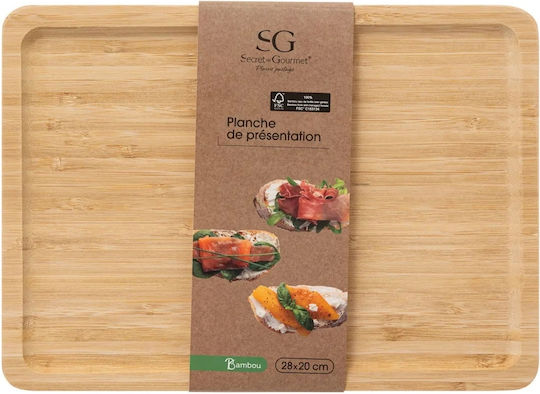 Secret de Gourmet Wooden Cheese Serving Platter 28x20cm
