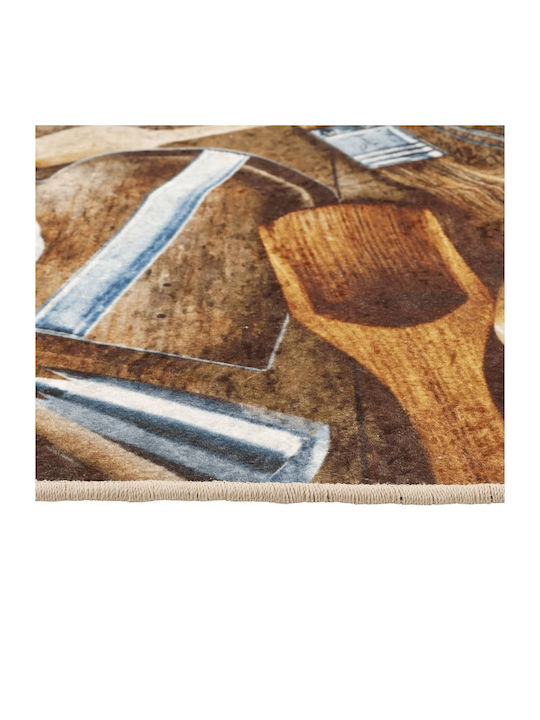 vidaXL Kitchen Mat Runner with Anti-slip Underlay Colorful 60x180εκ.