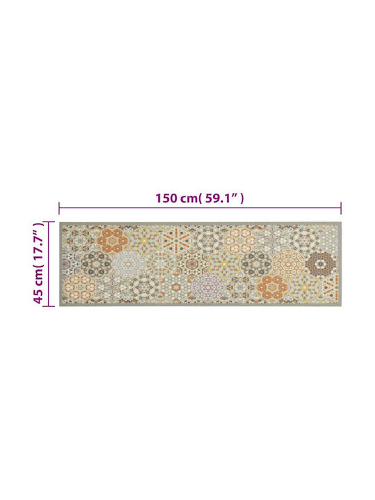 vidaXL Kitchen Mat Runner with Anti-slip Underlay Colorful 45x150εκ.
