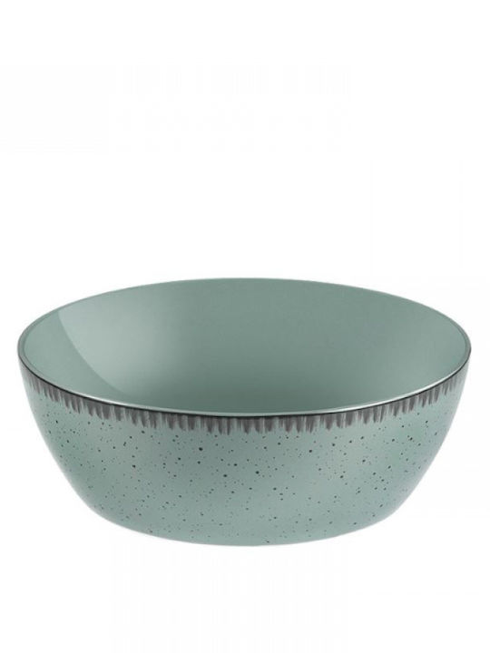 Dot Uranus Porcelain Salad Bowl Blue 23x23x8.5cm