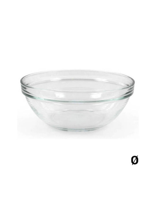 Duralex Lys Glass Salad Bowl Transparent 31x31x12.3cm