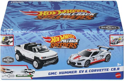 Mattel Speeders Car Pull Back GMC Hummer EV & Corvette C8.R for 3++ Years