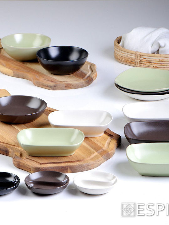 Espiel Salatschüssel Keramik Beige 17x17cm 6Stück
