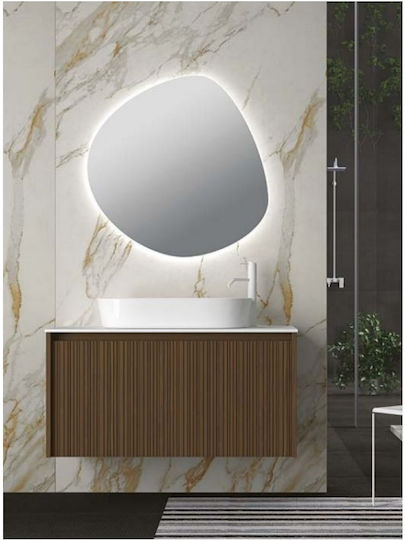 Savvopoulos Badezimmerspiegel LED 80x79.6cm Gray