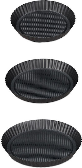 Set 3 bucăți Tartă rotundă cu diametru 21 Cm 26 Cm 28 Cm 28 Cm