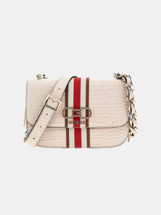 Guess Damen Tasche Crossbody Ecru