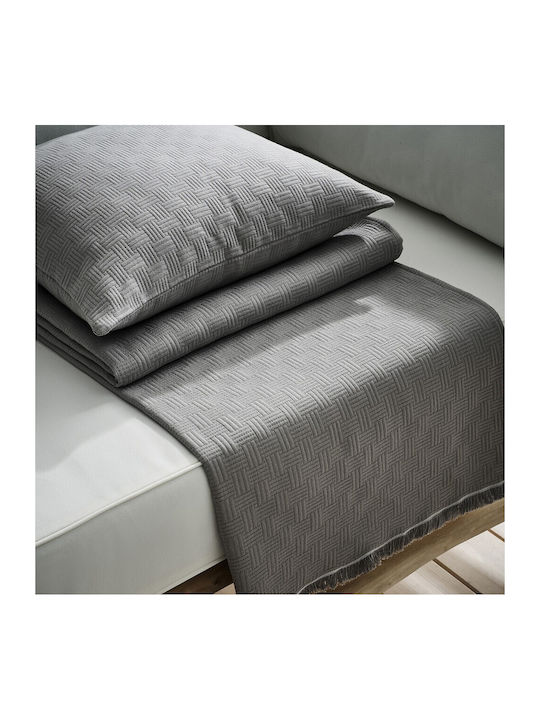 Gofis Home Ριχτάρι Τριθέσιου Καναπέ Ilania 180x310εκ. Rock Grey 318